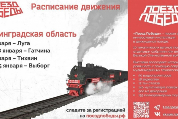 Выборг встретит «Поезд Победы»