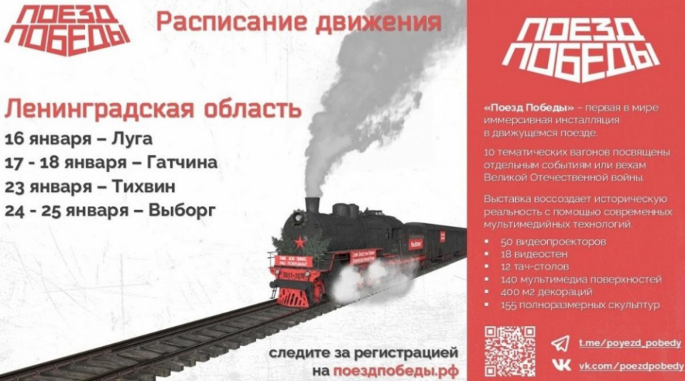 Выборг встретит «Поезд Победы»